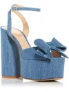 NALEBE BY AMINA MEANS UPENDI WOMENS BOW DENIM PUMPS