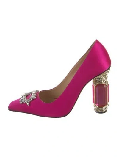 Pre-owned Nalebe Satin Pumps In Pink