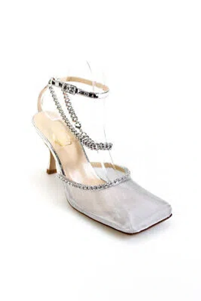 Pre-owned Nalebe Womens Stellar Pumps - Silver Size 37