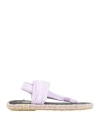Nalho Woman Espadrilles Lilac Size 8 Textile Fibers In Purple