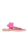 Nalho Woman Espadrilles Magenta Size 11 Textile Fibers In Pink