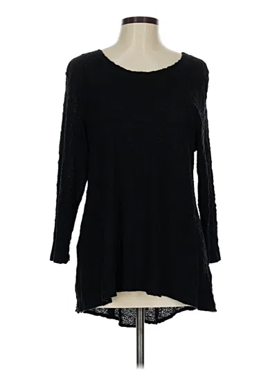 Pre-owned Nally & Millie 3/4 Sleeve Top Black Boatneck Tops