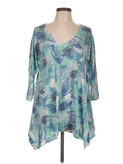 Pre-owned Nally & Millie 3/4 Sleeve T-shirt In Blue