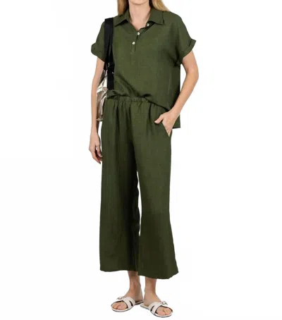 Nally & Millie Ariel Pull-on Pants In Olive In Green