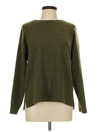 Pre-owned Nally & Millie Long Sleeve Top Green Boatneck Tops