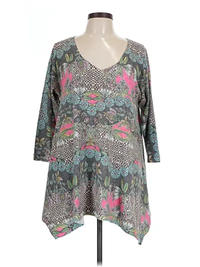 Pre-owned Nally & Millie Poncho In Gray
