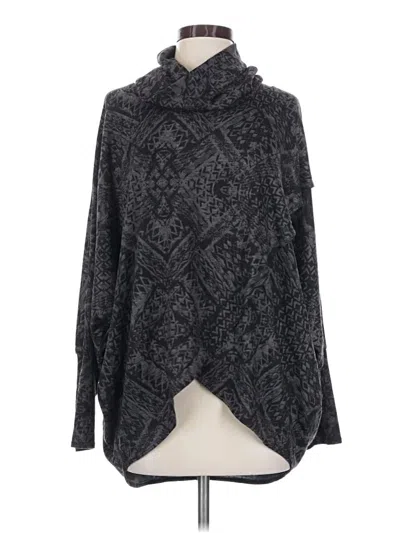 Pre-owned Nally & Millie Poncho In Gray