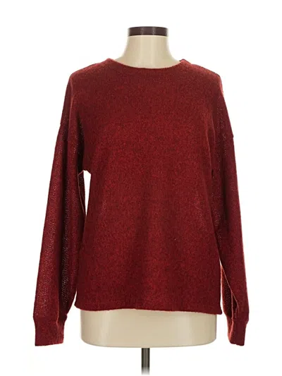 Pre-owned Nally & Millie Pullover Sweater In Burgundy