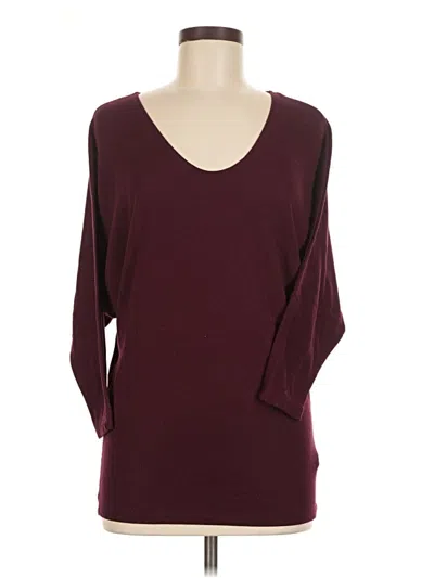 Pre-owned Nally & Millie Pullover Sweater In Burgundy