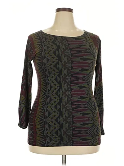 Pre-owned Nally & Millie Pullover Sweater In Burgundy