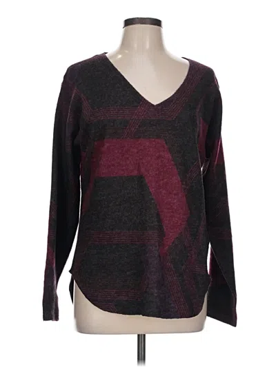 Pre-owned Nally & Millie Pullover Sweater In Burgundy