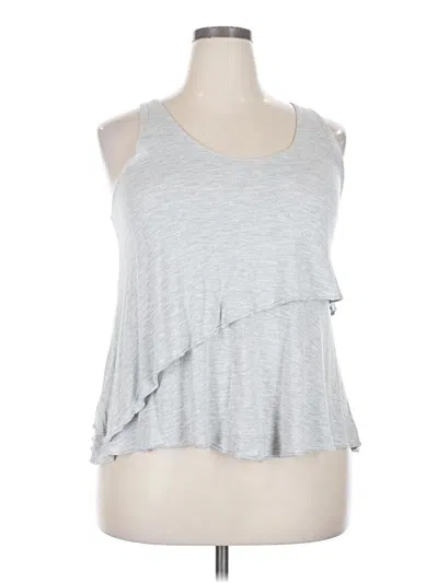 Pre-owned Nally & Millie Sleeveless Top Gray Halter Neckline Tops