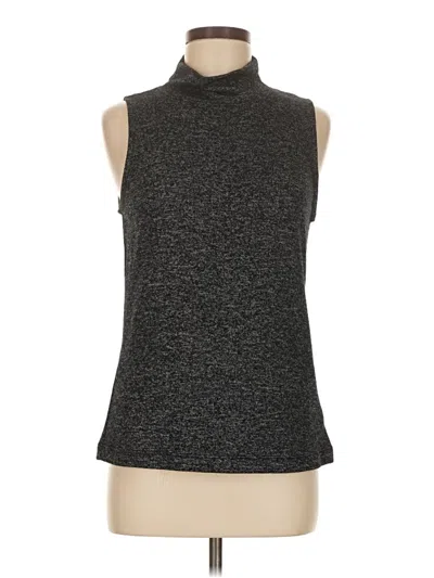 Pre-owned Nally & Millie Sleeveless Top Gray Turtleneck Tops