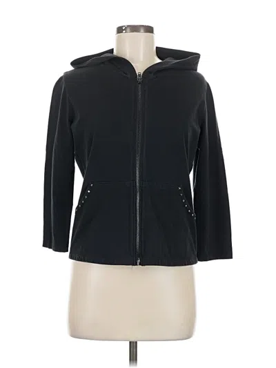 Pre-owned Nally & Millie Zip Up Hoodie In Black