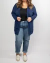Nally & Millie Long Cardigan In Navy In Blue