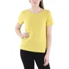 Nally & Millie Womens Solid Polyester Pullover Top In Yellow