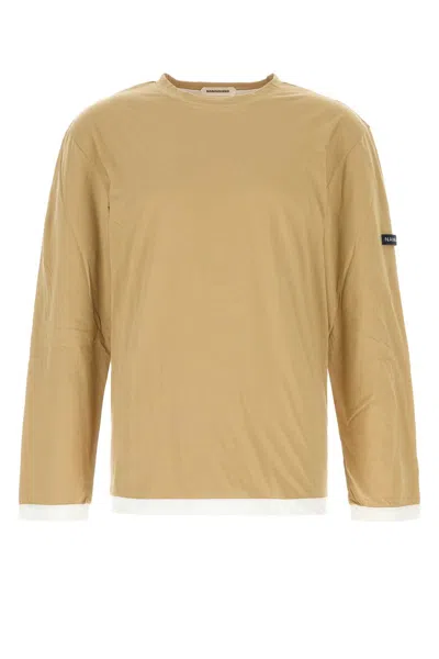 NAMACHEKO BEIGE COTTON T-SHIRT