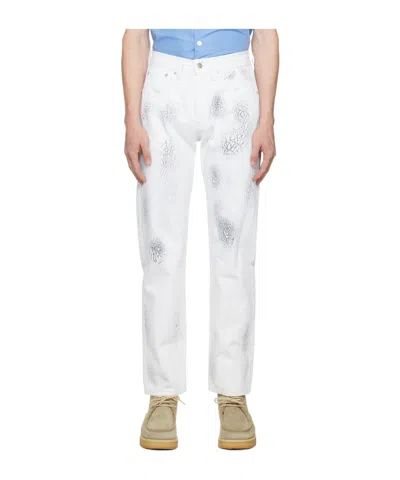Namacheko Belt-loop Jeans In White