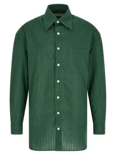 Namacheko Bicolor Cotton Men's Blouse In Green