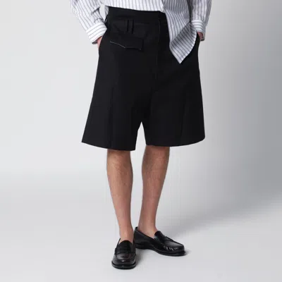 Namacheko Tailored Shorts Featuring Belt Loops Pockets In Black