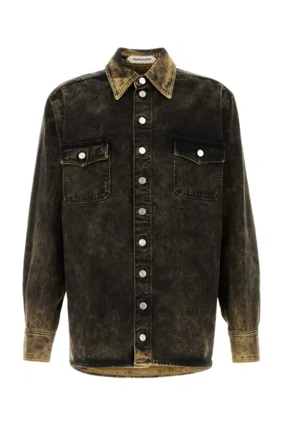NAMACHEKO BLACK DENIM HANK SHIRT