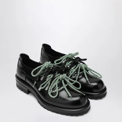 Namacheko Black Leather Derby Shoes