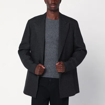 NAMACHEKO NAMACHEKO BLACK MELANGE PRINCE OF WALES JACKET