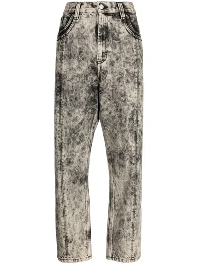 Namacheko Bleached Straight-leg Jeans In White