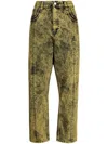 Namacheko Bleached Straight-leg Jeans In Yellow