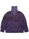 Namacheko Borrujered Zip-up Cardigan In Purple