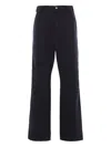 Namacheko Braided-knee Cotton Trousers In Blue