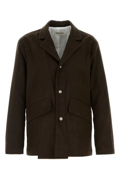 Namacheko Brown Cotton Moleskin Blazer