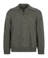 Namacheko Cable-knit Polo-collar Pullover In Gray
