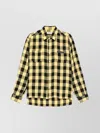 Namacheko Checkered Pattern Shirt Chest Pockets In Yellow