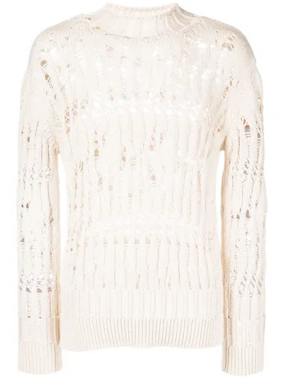 Namacheko Clemens Open-knit Jumper In White