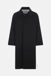 Namacheko Long-sleeved Coat In Black Stripe