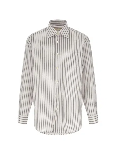 Namacheko Colt Jacquard-stripe Shirt In White