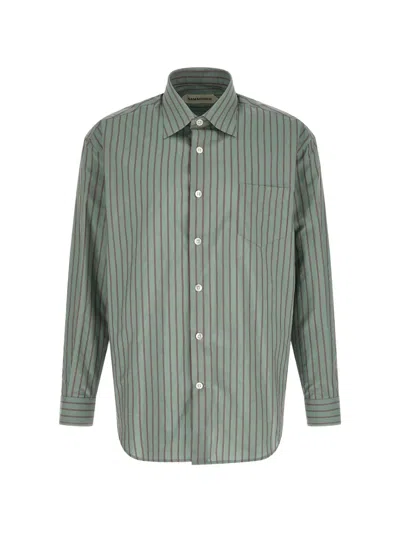 Namacheko Colt Long Sleeve Shirt Button Collar Pocket In Green