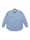 Namacheko Light Blue Striped Cotton Shirt In Blue