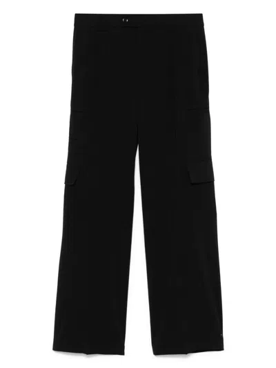 Namacheko Concealed Fly Trousers With Belt Loops And Dual Pockets In Black