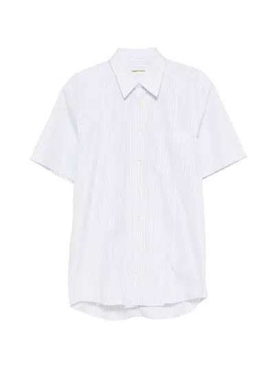 Namacheko Cordelia Striped Short-sleeve Shirt In White