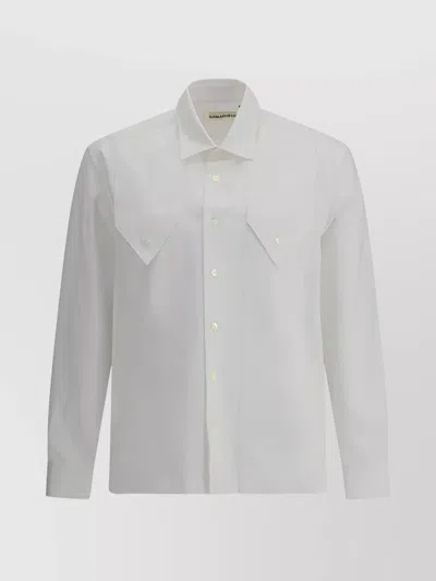 Namacheko Cotton Shirt Asymmetrical Hemline