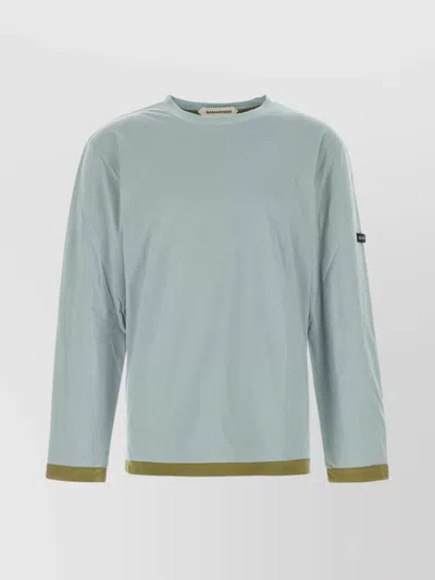 Namacheko Cotton T-shirt Contrast Hem In Blue