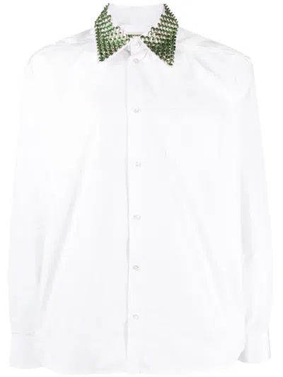 Namacheko Crysttal-embellished Long-sleeve Shirt In White