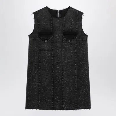 NAMACHEKO NAMACHEKO  DARK GREY MINI DRESS IN DENIM