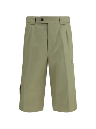 Namacheko Delta Wide-leg Cargo Shorts In Green