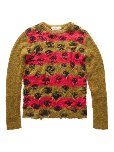 NAMACHEKO DOUBLE LAYER INTARSIA "GREEN" SWEATER