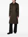 DOUBLE-BREASTED HOODED COAT