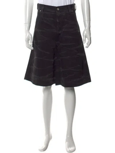 Pre-owned Namacheko Flat Front Shorts In Black