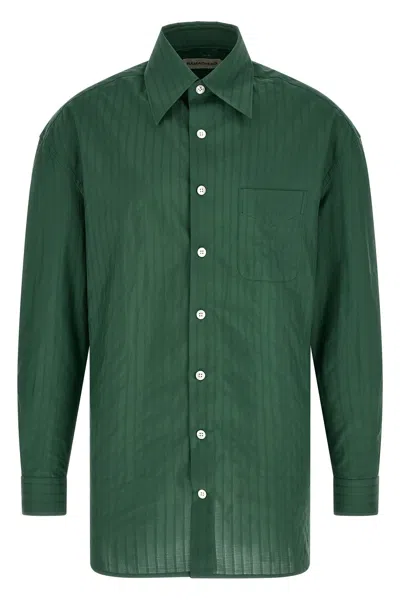 Namacheko Grinda Shirt With Jacquard Stripes In Green